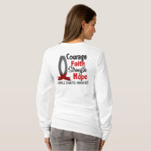 Courage Faith Strength Hope Jonvenile Diabetes T-shirt (Achterkant volledig)