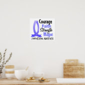 Courage Faith Strength Hope Lymphedema Poster (Keuken)