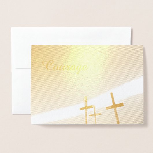 Courage Folie Kaarten (Voorkant met envelop)