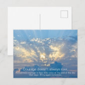 Courage gaat niet altijd over - Inspratijdse prijs Briefkaart (Voorkant / Achterkant)
