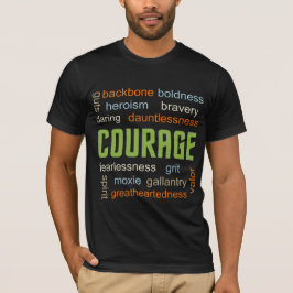 COURAGE Geïnspireerd WORD Cloud T-shirt