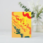 Courage Graffiti Briefkaart (Staand voorkant)