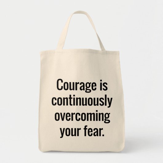 Courage Grocery Canvas tas (Voorkant)