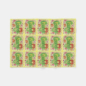 Courage Heart Word Art Soft Fleece Blankets (Voorkant (Horizontaal))