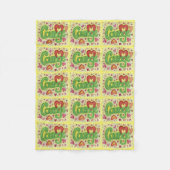 Courage Heart Word Art Soft Fleece Blankets Deken (Voorkant)