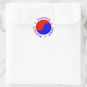 Courage Honor Respect Stickers voor vechtsporten (Tas)