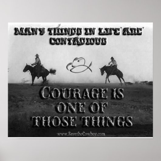 Courage is besmettelijk poster (Voorkant)