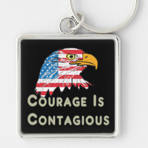 Courage is besmettelijk sleutelhanger