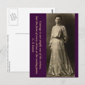 Courage is virtueel op het testpunt briefkaart (Voorkant / Achterkant)