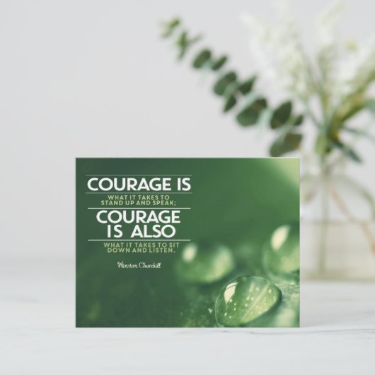 Courage is wat het kost briefkaart (Staand voorkant)