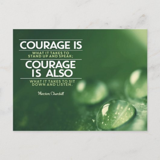 Courage is wat het kost briefkaart (Voorkant)