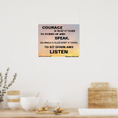 COURAGE IS WAT HET WINSTON CHURCHILL POSTER NEEMT (Keuken)