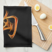 Courage Japanse Kanji Symbol Theedoek (Quarter Fold)