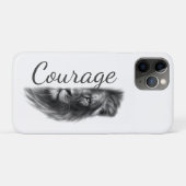 Courage Leeuw Artistiek Minimaal- Case-Mate iPhone Case (Achterkant (horizontaal))