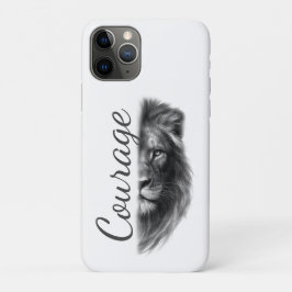 Courage Leeuw Artistiek Minimaal- Case-Mate iPhone Case