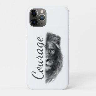 Courage Leeuw Artistiek Minimaal- Case-Mate iPhone Case