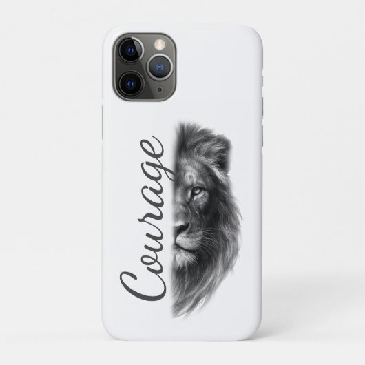 Courage Leeuw Artistiek Minimaal- Case-Mate iPhone Case (Achterkant)