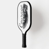 Courage Leeuw Artistiek Minimaal- Pickleball Paddle (Links)