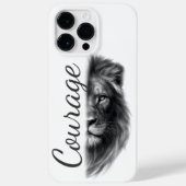 Courage Lion Artistic Minimal- Case-Mate iPhone Case (Achterkant)