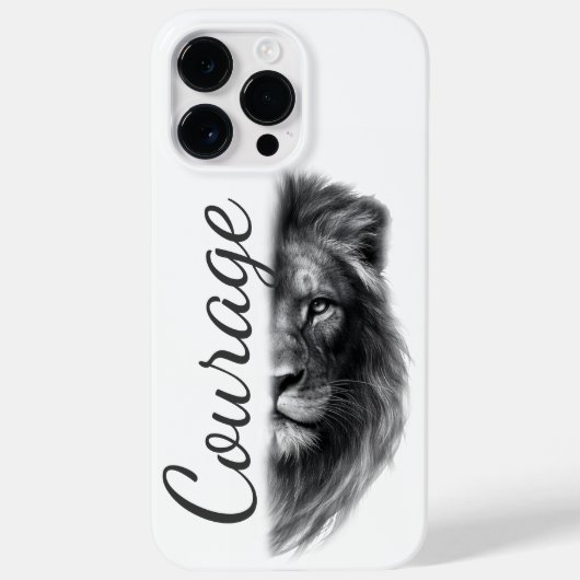 Courage Lion Artistic Minimal- Case-Mate iPhone Case (Achterkant)