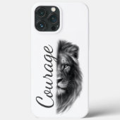 Courage Lion Artistic Minimal- Case-Mate iPhone Case (Achterkant)