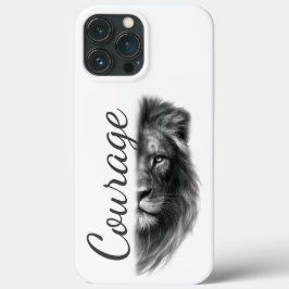 Courage Lion Artistic Minimal- Case-Mate iPhone Case