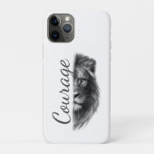 Courage Lion Artistic Minimal- Case-Mate iPhone Case (Achterkant)