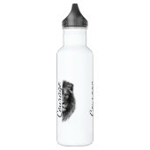 Courage Lion Artistic Minimal Tee-Thermal Tumbler Waterfles (Links)