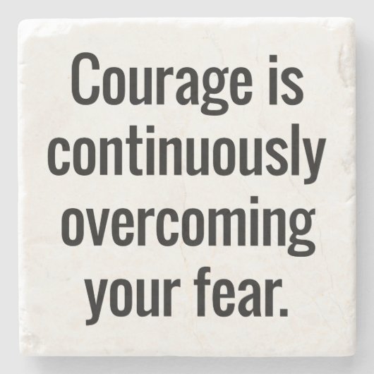 Courage Marble Stone Onderzetter (Voorkant)