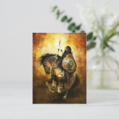 Courage Native American Warrior Briefkaart (Staand voorkant)