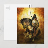 Courage Native American Warrior Briefkaart (Voorkant / Achterkant)