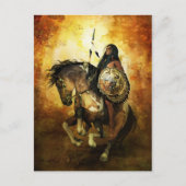 Courage Native American Warrior Briefkaart (Voorkant)