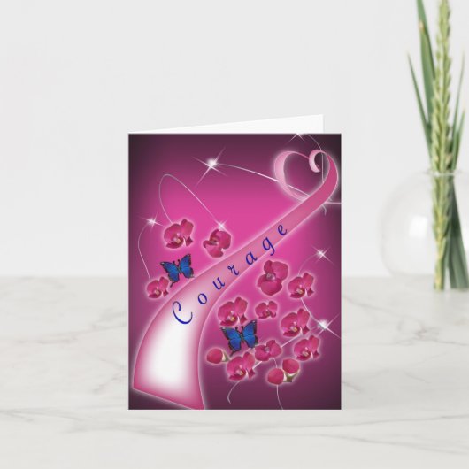 Courage note kaart borstkankerdonatie (Voorkant)
