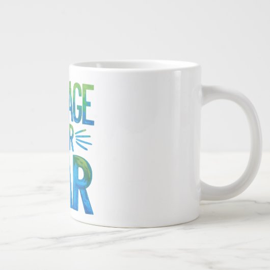 Courage over fear grote koffiekop (Rechts)