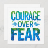 Courage over fear kaart (Voorkant / Achterkant)