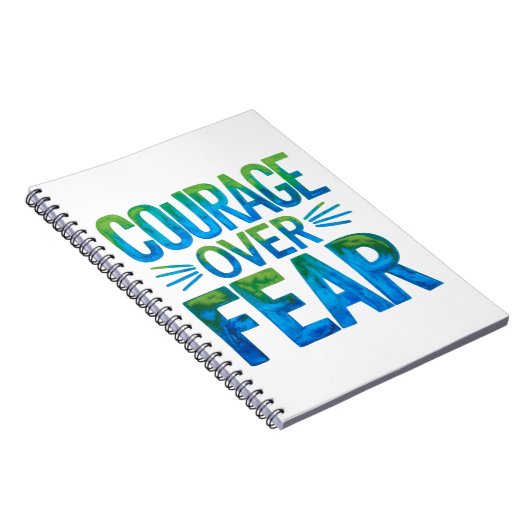 Courage over fear notitieboek (Rechterzijde)