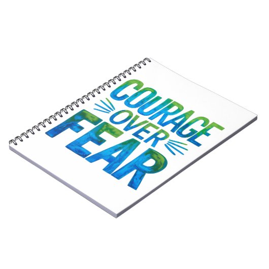 Courage over fear notitieboek (Linkerzijde)