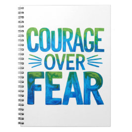 Courage over fear notitieboek