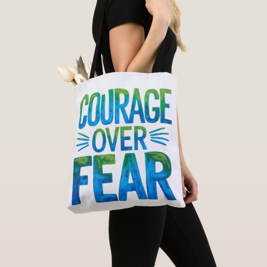 Courage over fear tote bag (Dichtbij)