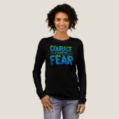 Courage over fear Tri-Blend shirt (Voorkant)