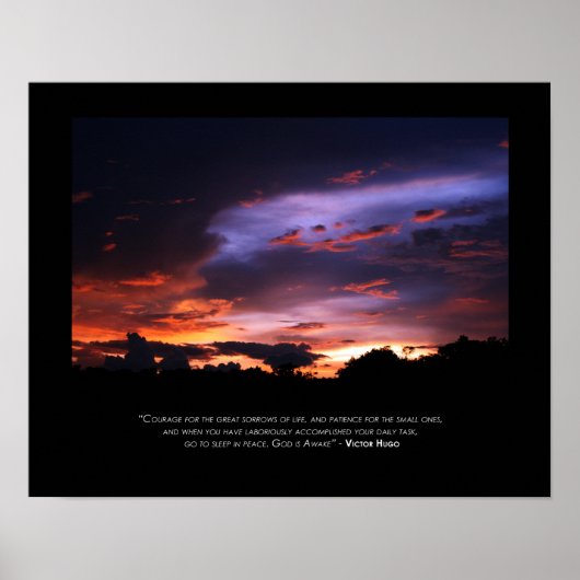 Courage, Patiënt, Rest_Black Border Poster (Voorkant)