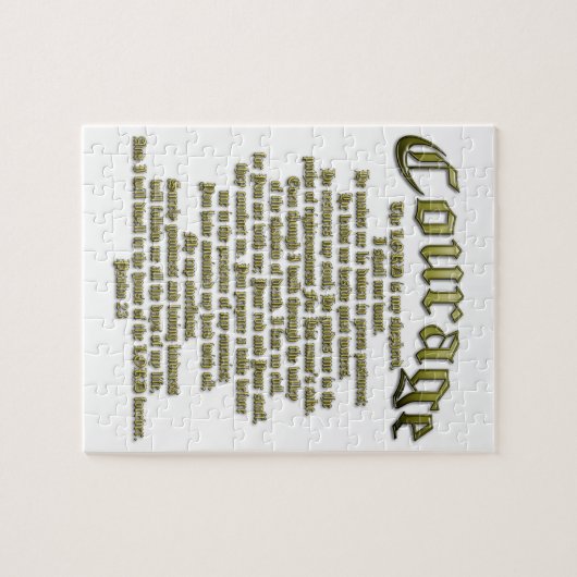 Courage - Psalm 23 Legpuzzel (Horizontaal)