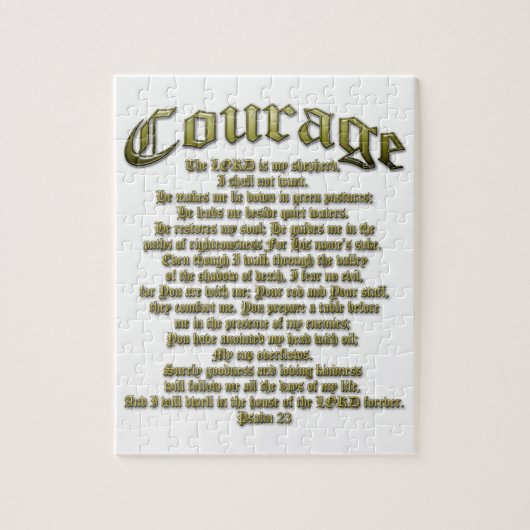 Courage - Psalm 23 Legpuzzel (Verticaal)