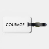 Courage quote bagagelabel (Achterkant horizontaal)