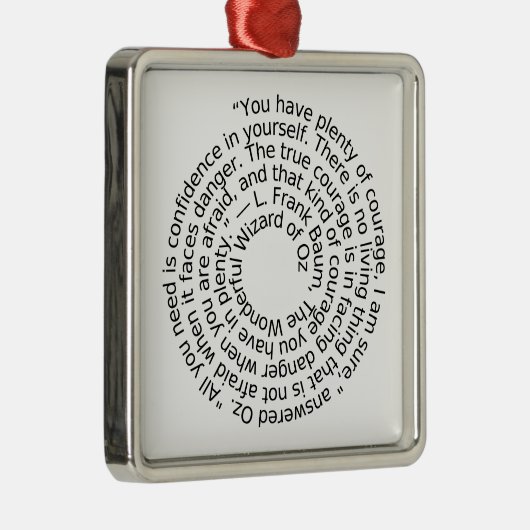 Courage Quote ornament (Rechts)