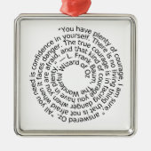 Courage Quote ornament (Voorkant)