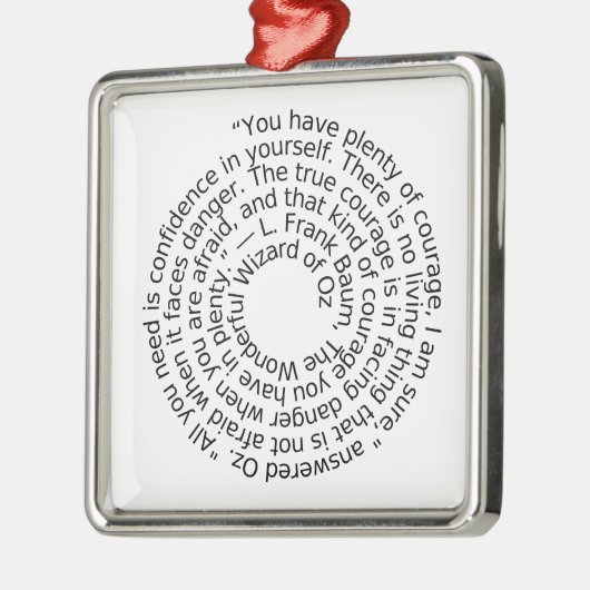 Courage Quote ornament (Links)