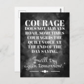 Courage rijdt niet altijd briefkaart (Voorkant / Achterkant)