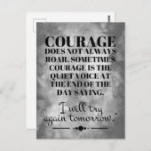 Courage rijdt niet altijd briefkaart (Voorkant / Achterkant)