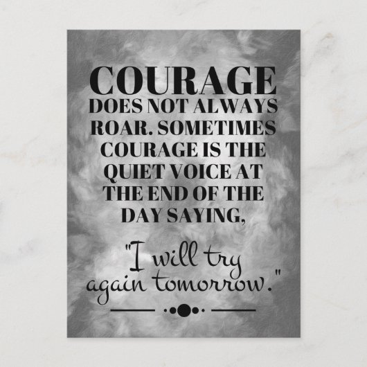 Courage rijdt niet altijd briefkaart (Voorkant)